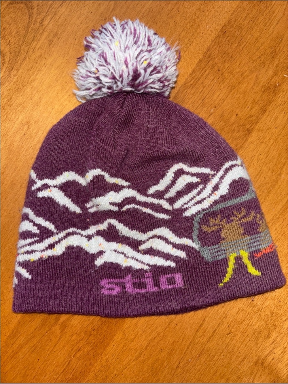 Stio Kids Mountain Jackalope Purple Beanie